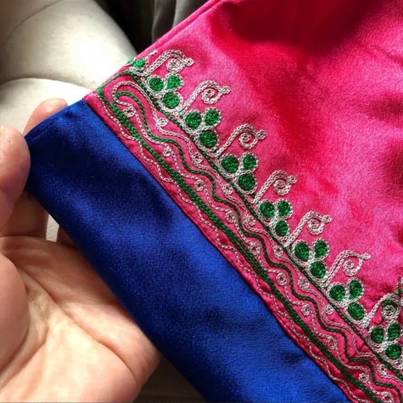 🆕NEW| Girls Fuchsia Satin Kurtas Suit - Picture 4 of 10